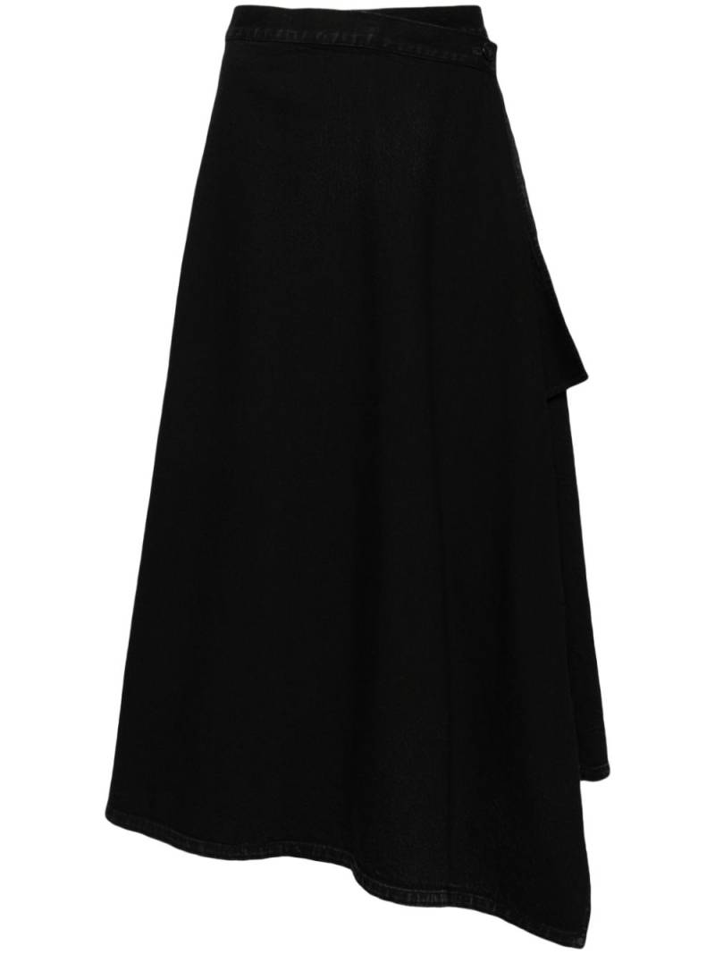 Y's button denim skirt - Black von Y's