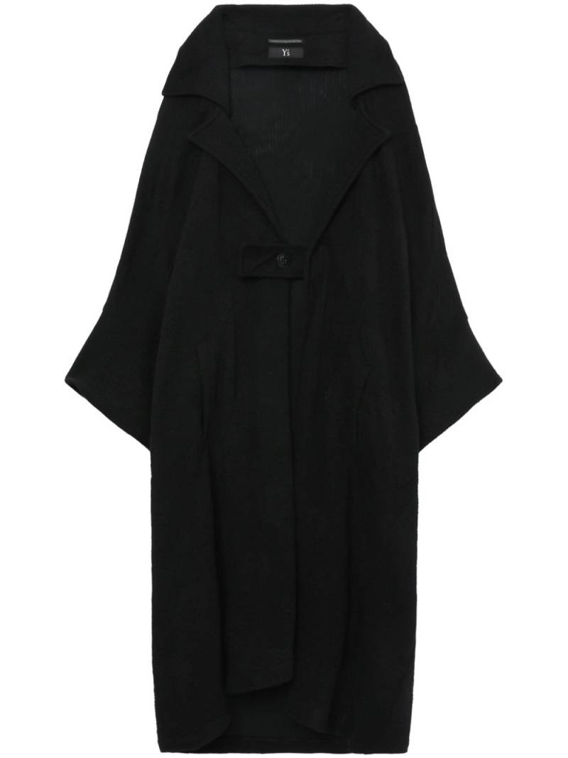 Y's buttoned knit coat - Black von Y's