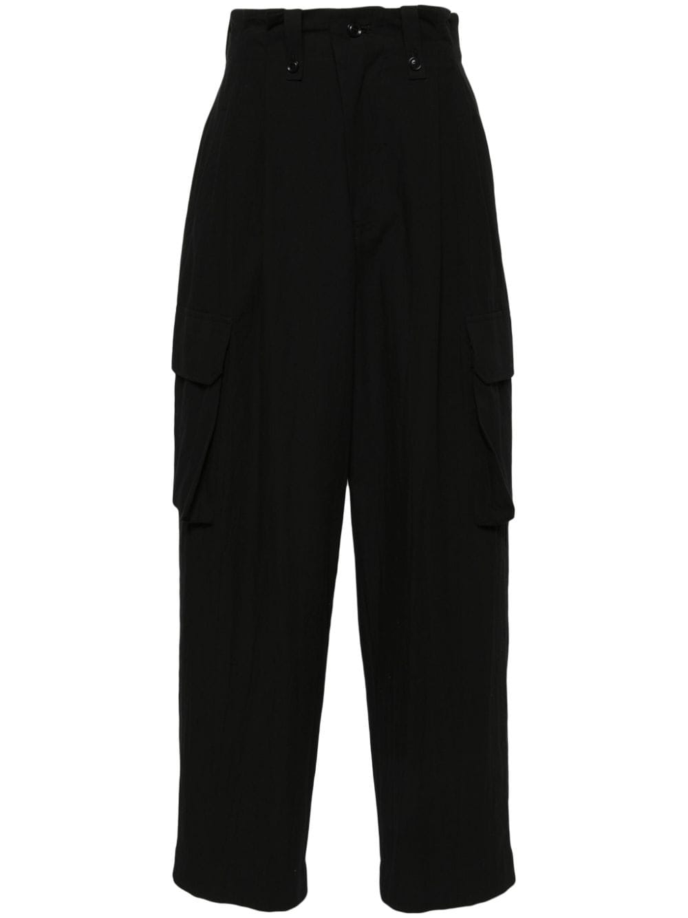 Y's cotton cargo trousers - Black von Y's