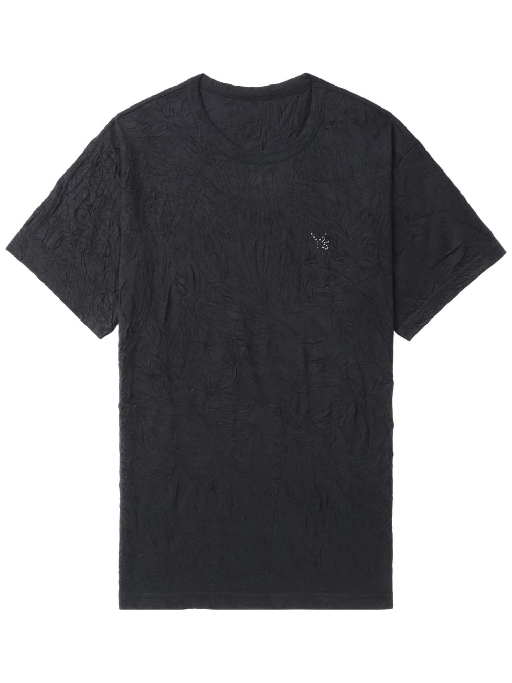 Y's crease-effect T-shirt - Black von Y's