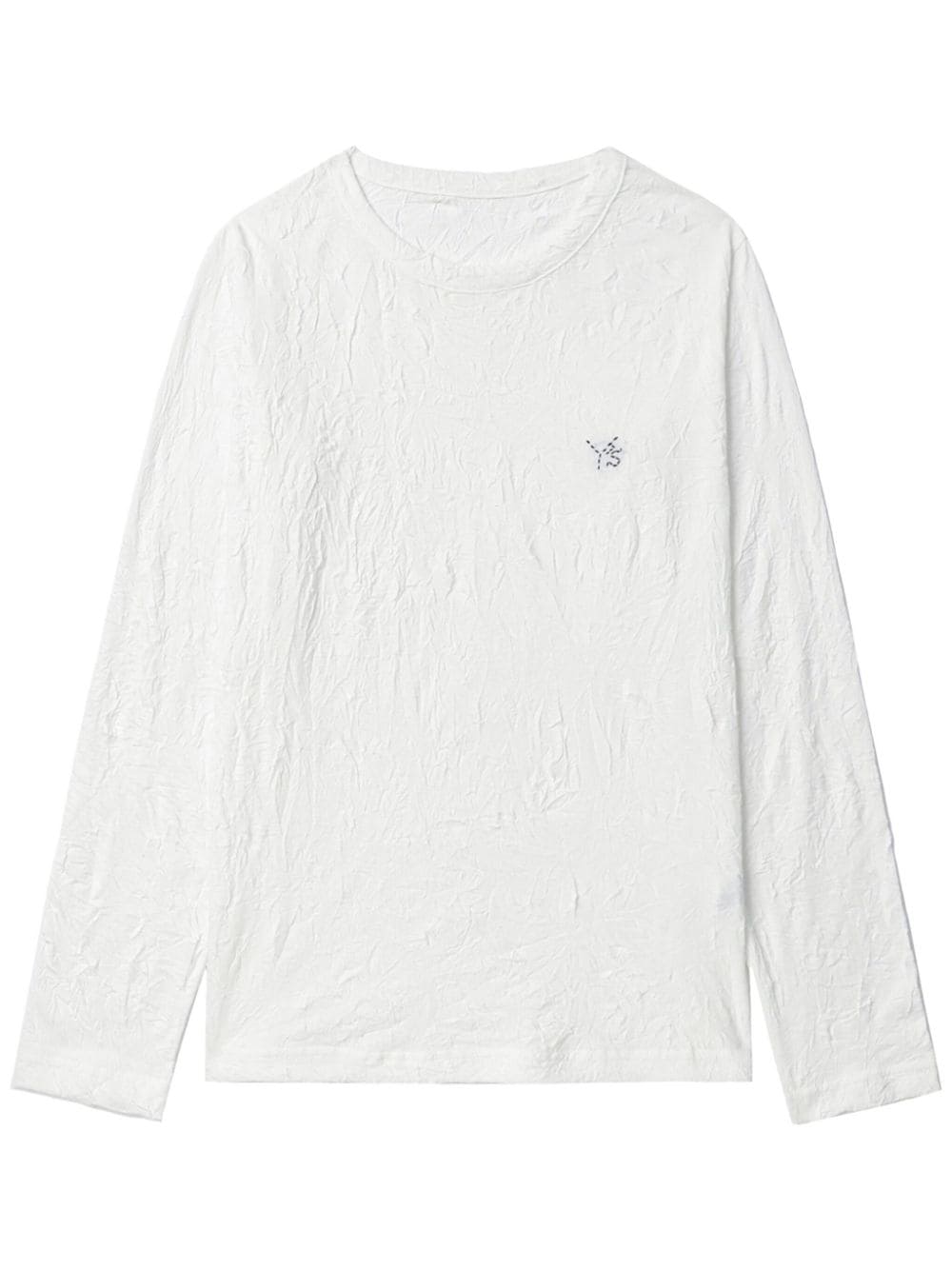 Y's crease-effect T-shirt - White von Y's