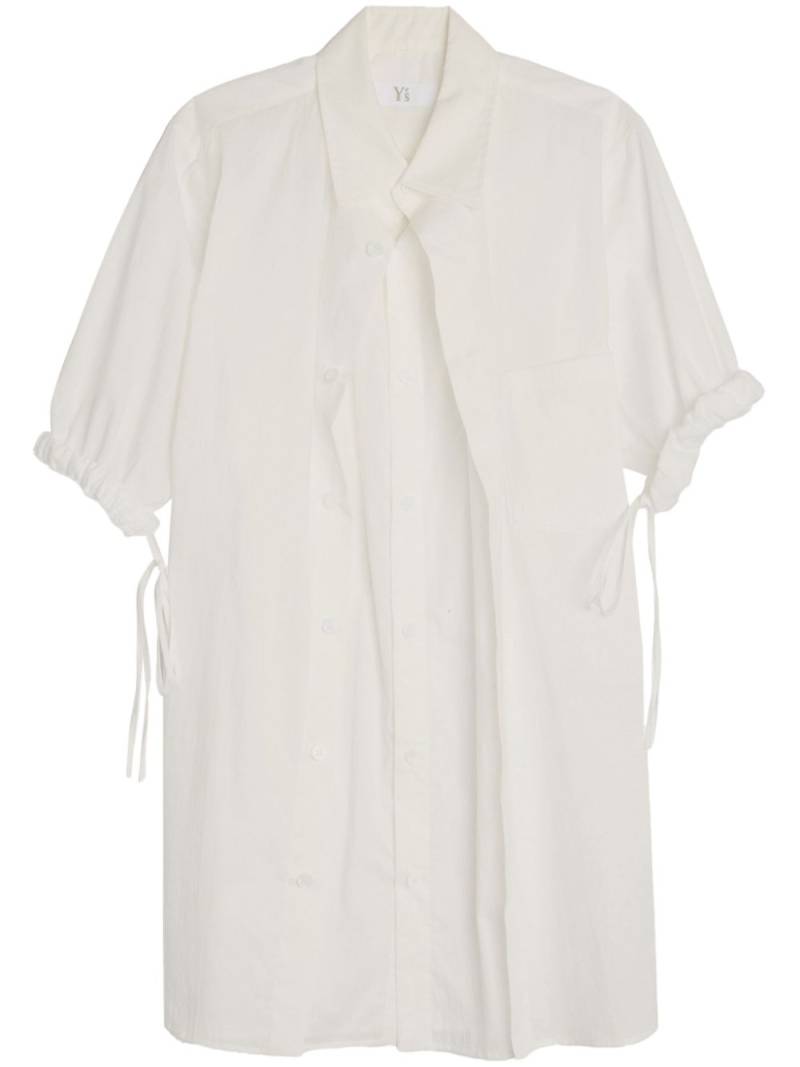 Y's draped cotton shirt - White von Y's