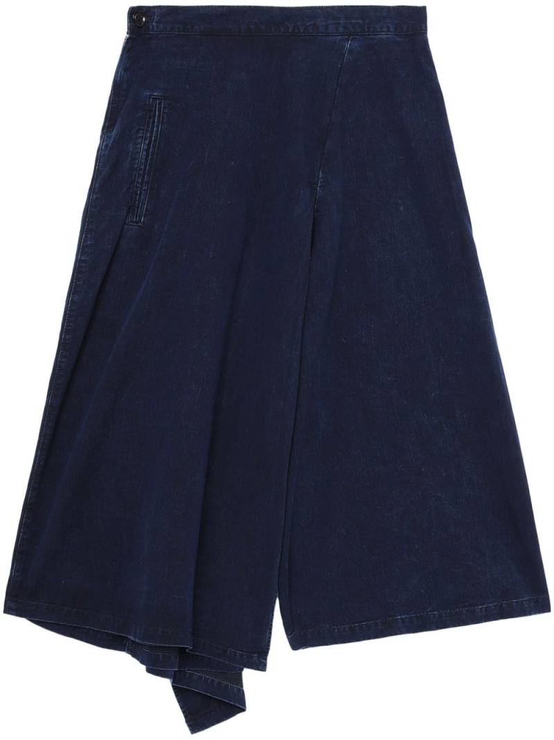 Y's draped shorts - Blue von Y's