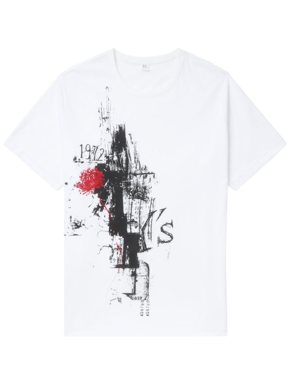 Y's graphic-print cotton T-shirt - White von Y's