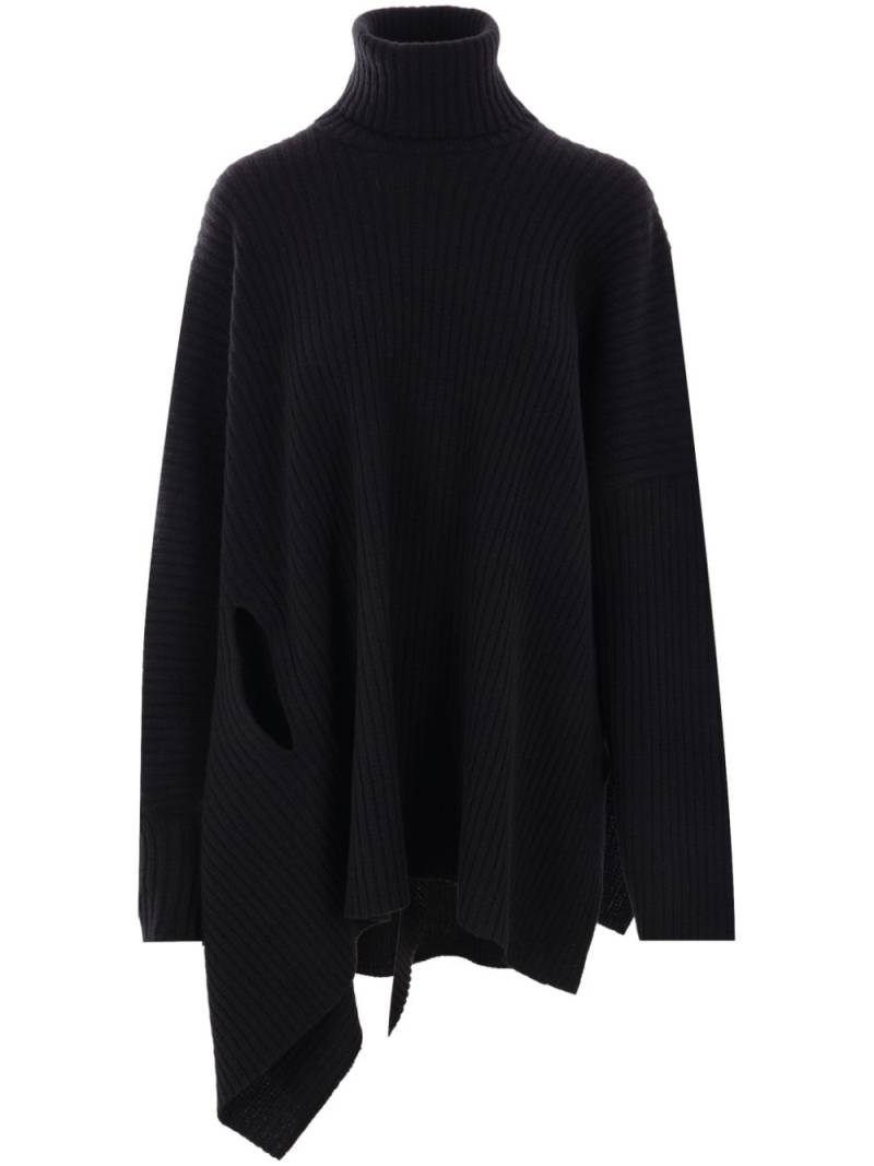 Y's high-neck knitted jumper - Black von Y's