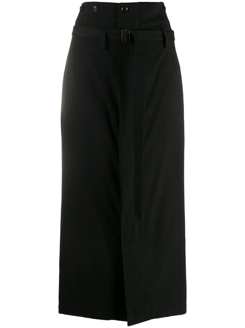 Y's high-waist skirt - Black von Y's