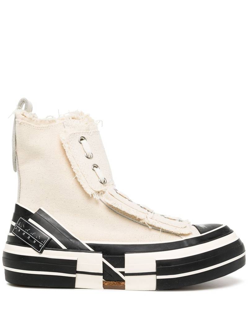 Y's lace-up hi-top sneakers - Neutrals von Y's