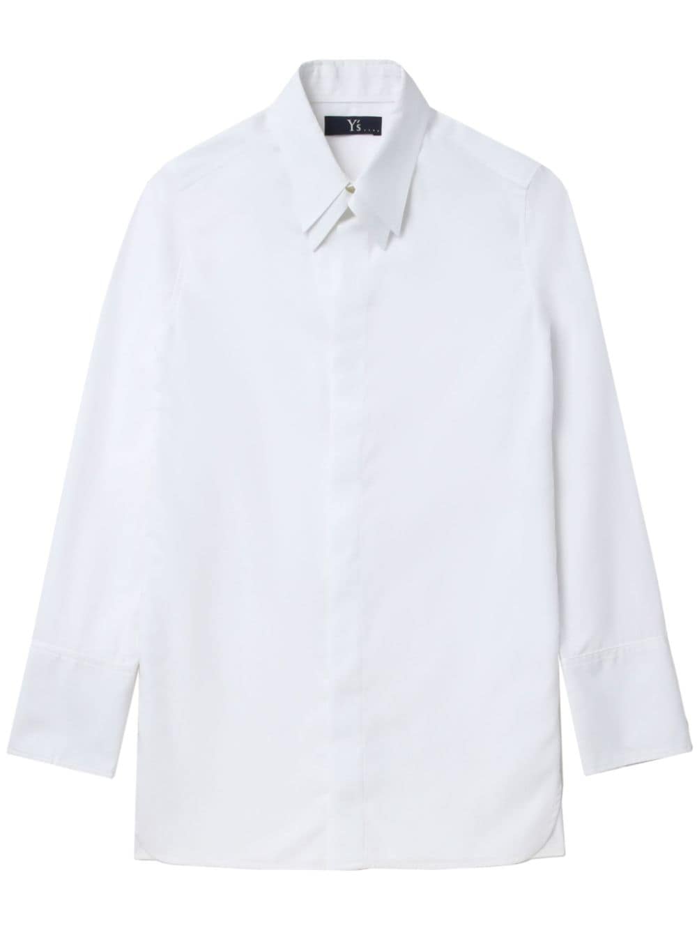 Y's layered-front Supima cotton shirt - White von Y's