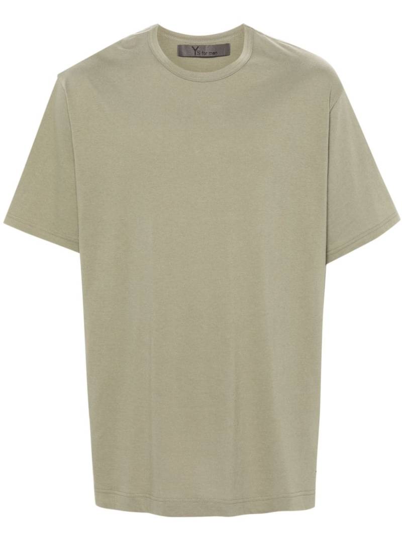 Y's logo-print cotton T-shirt - Green von Y's