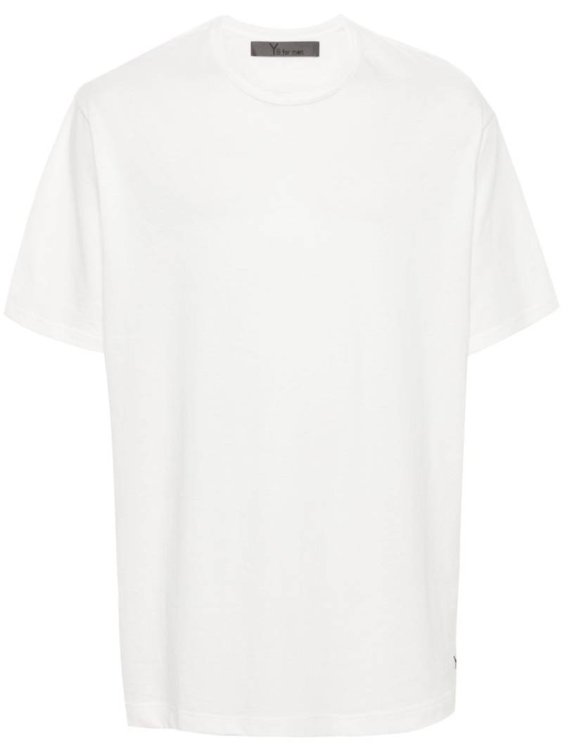 Y's logo-print cotton T-shirt - White von Y's