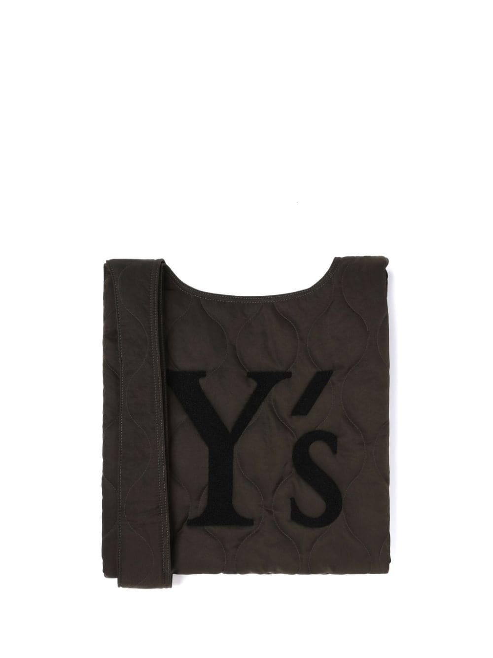 Y's logo-printed two-way shoulder bag - Green von Y's