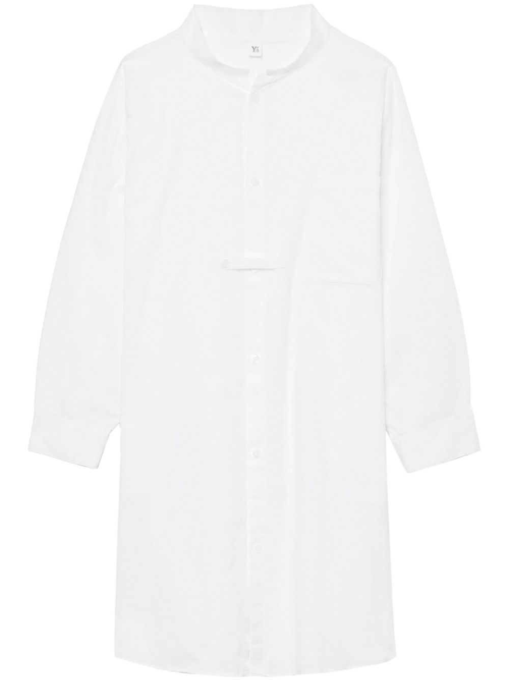 Y's long-sleeve cotton dress - White von Y's