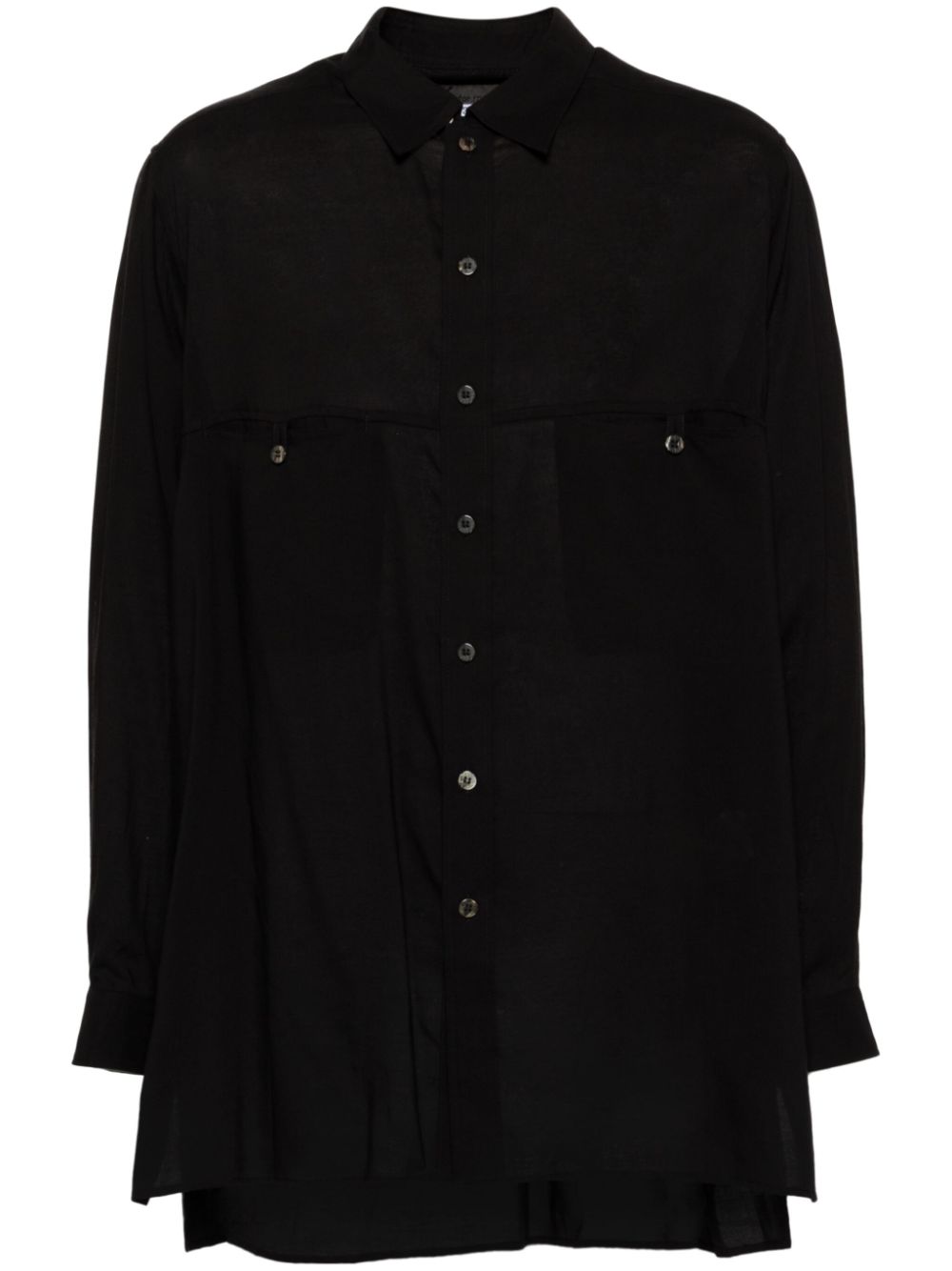 Y's long-sleeved shirt - Black von Y's