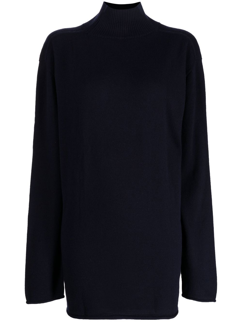 Y's mock-neck wool jumper - Blue von Y's