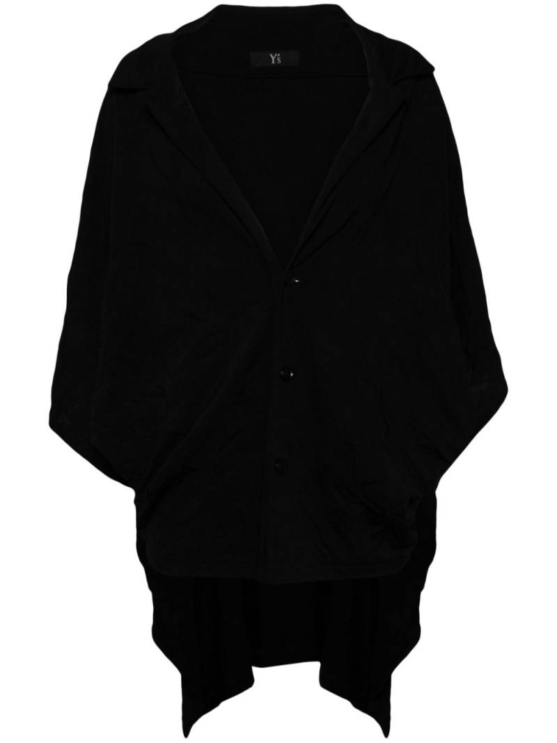 Y's pleated single-breasted jacket - Black von Y's