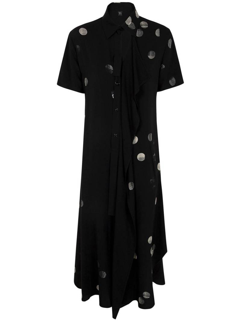 Y's polka-dot dress - Black von Y's