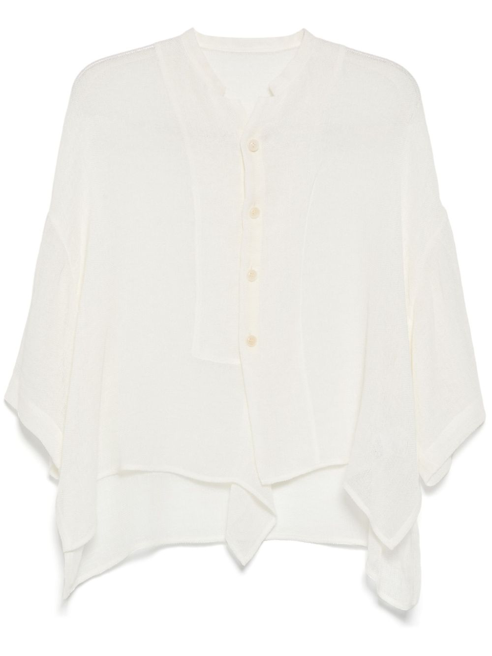 Y's semi-sheer cardigan - White von Y's