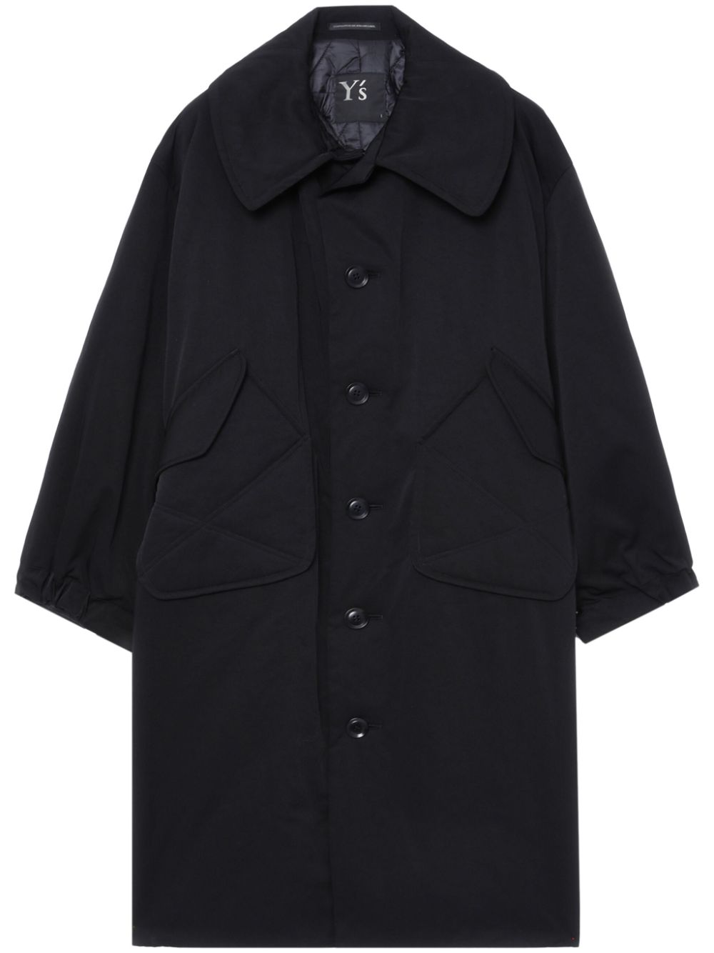 Y's single-breasted coat - Black von Y's