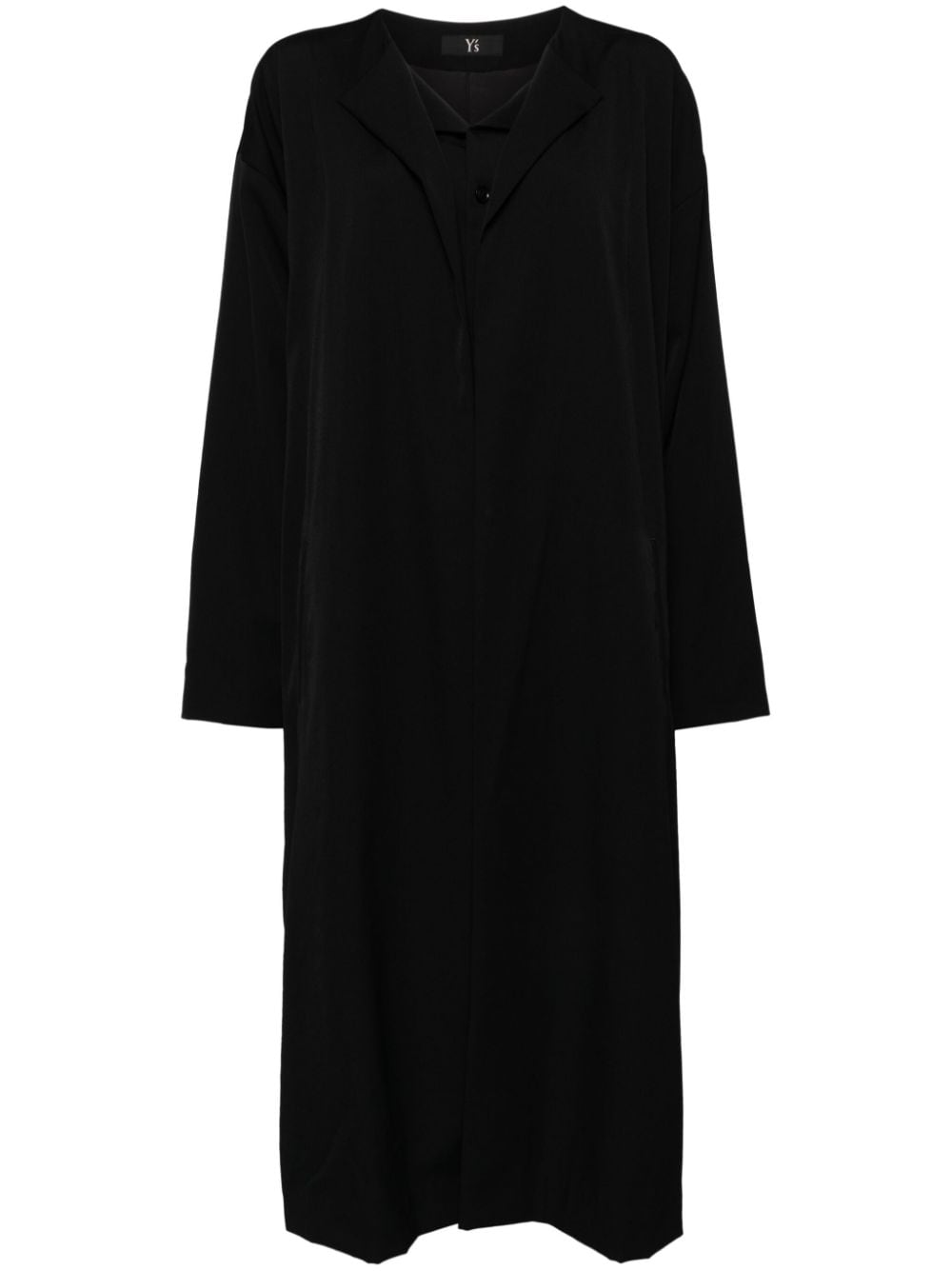 Y's single-breasted layered coat - Black von Y's