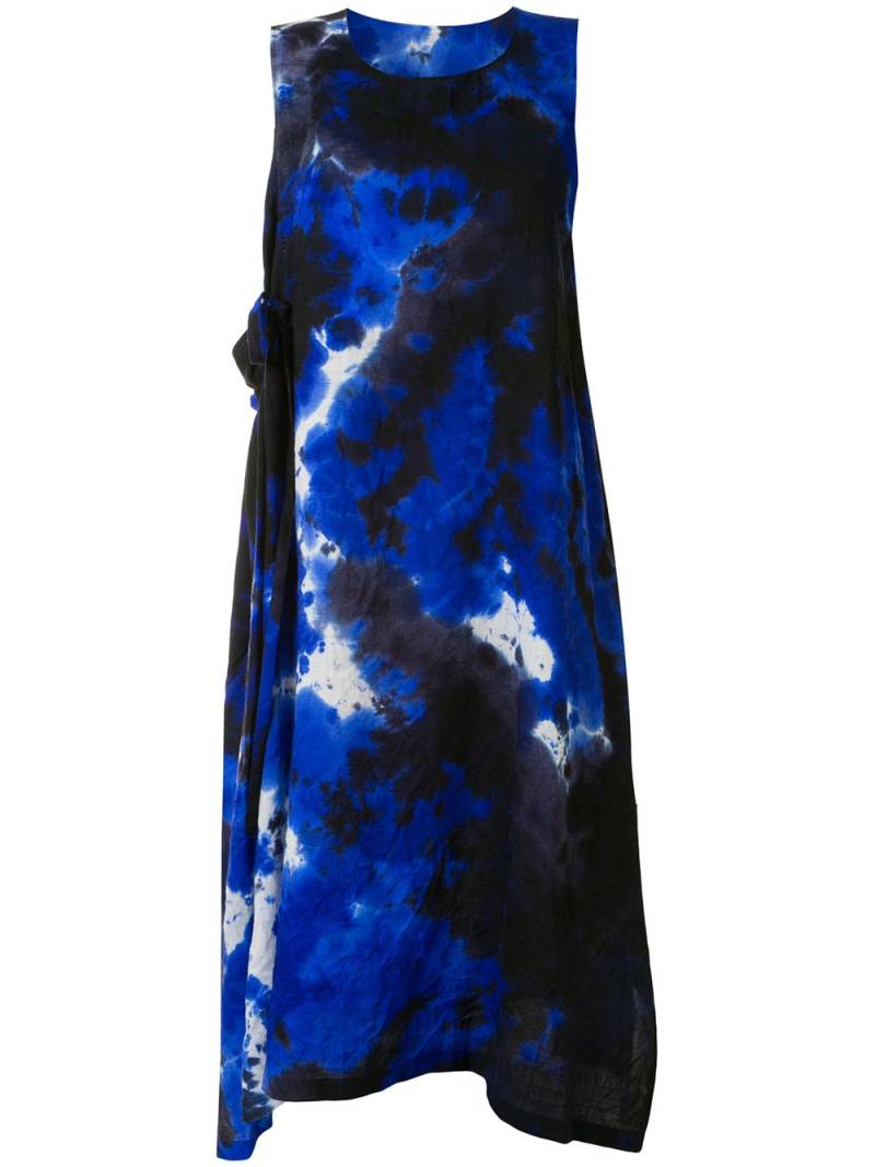 Y's sleeveless tie-dye dress - Blue von Y's