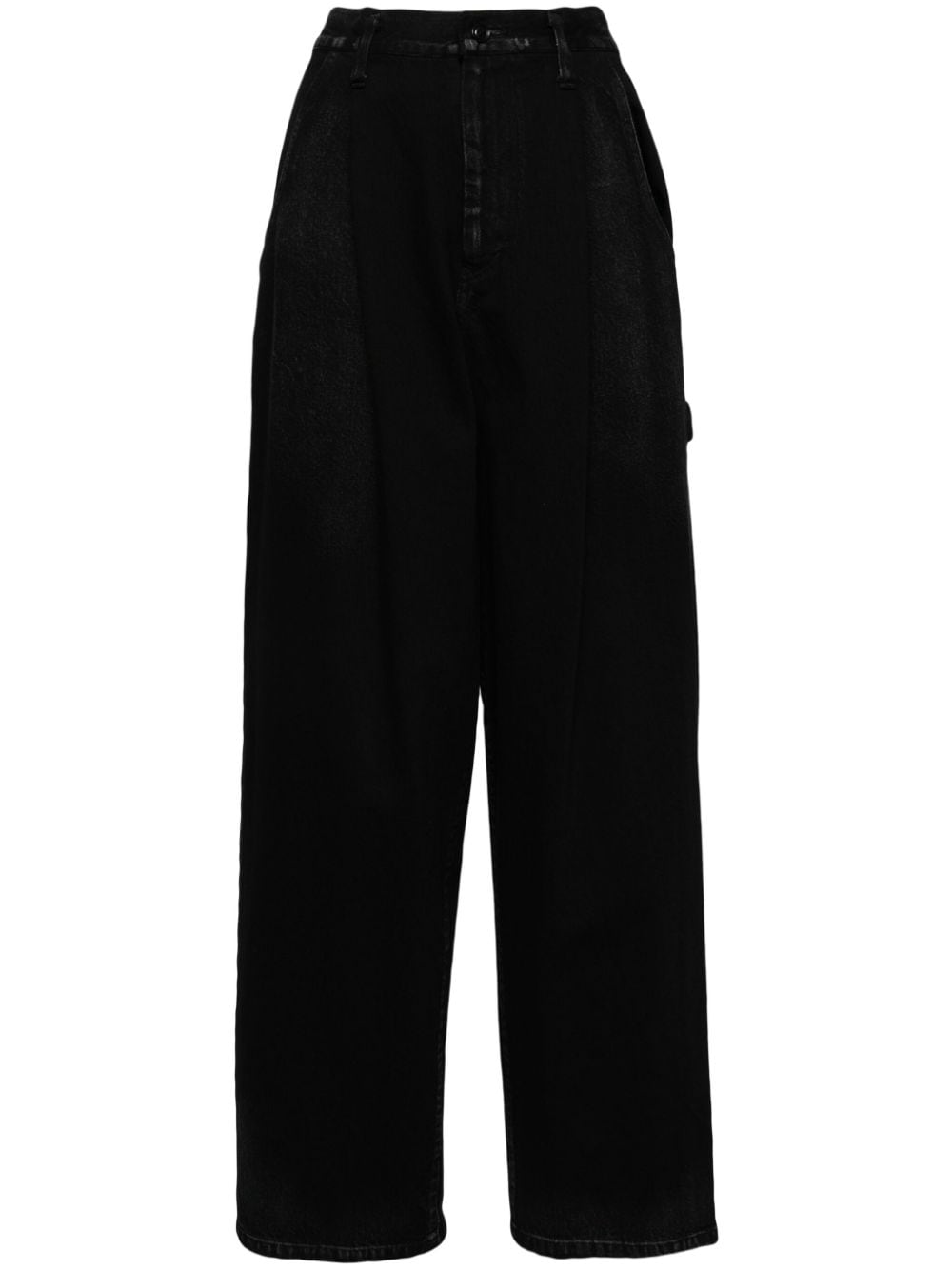 Y's tapered-leg jeans - Black von Y's