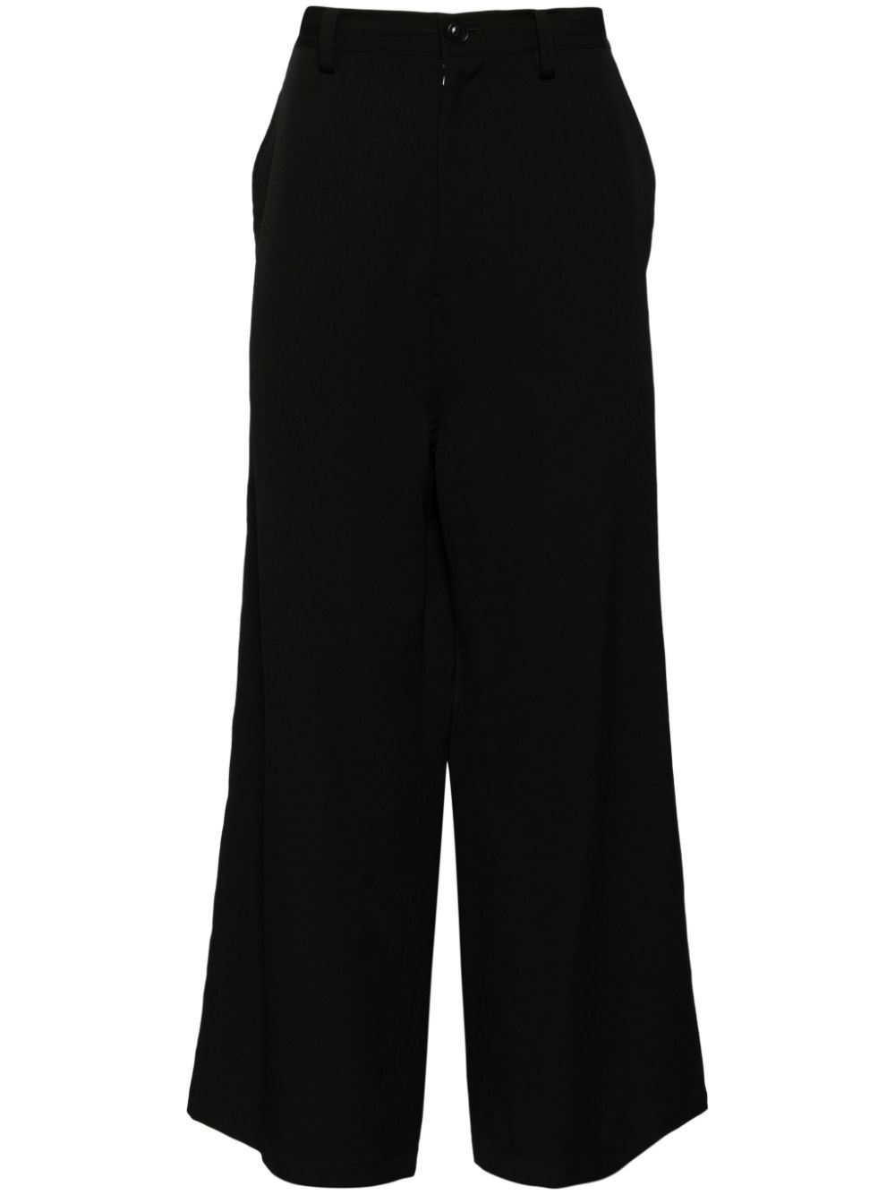 Y's wide-leg wool trousers - Black von Y's