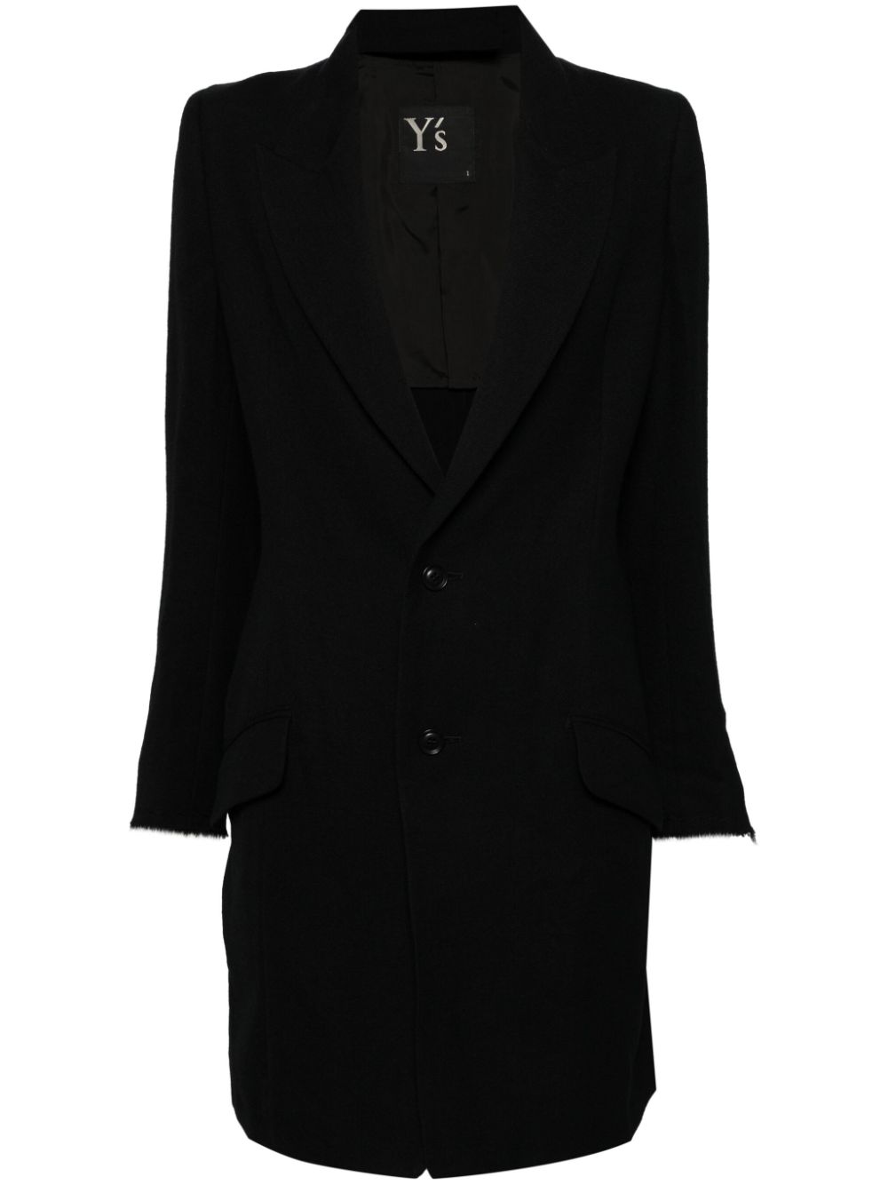 Y's wool single-breasted coat - Black von Y's