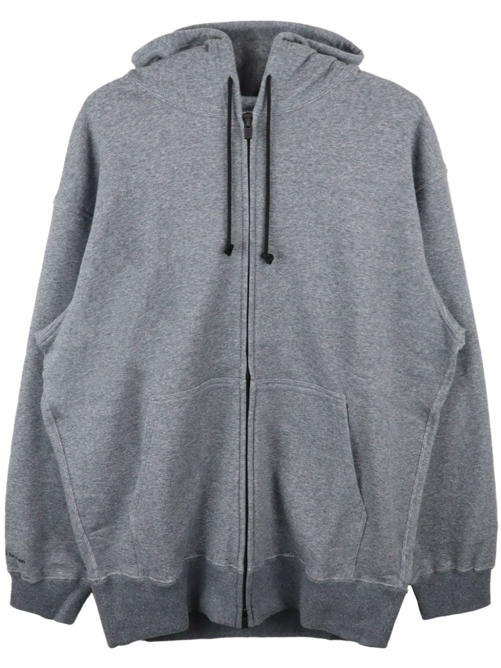 Y's zip-up cotton hoodie - Grey von Y's