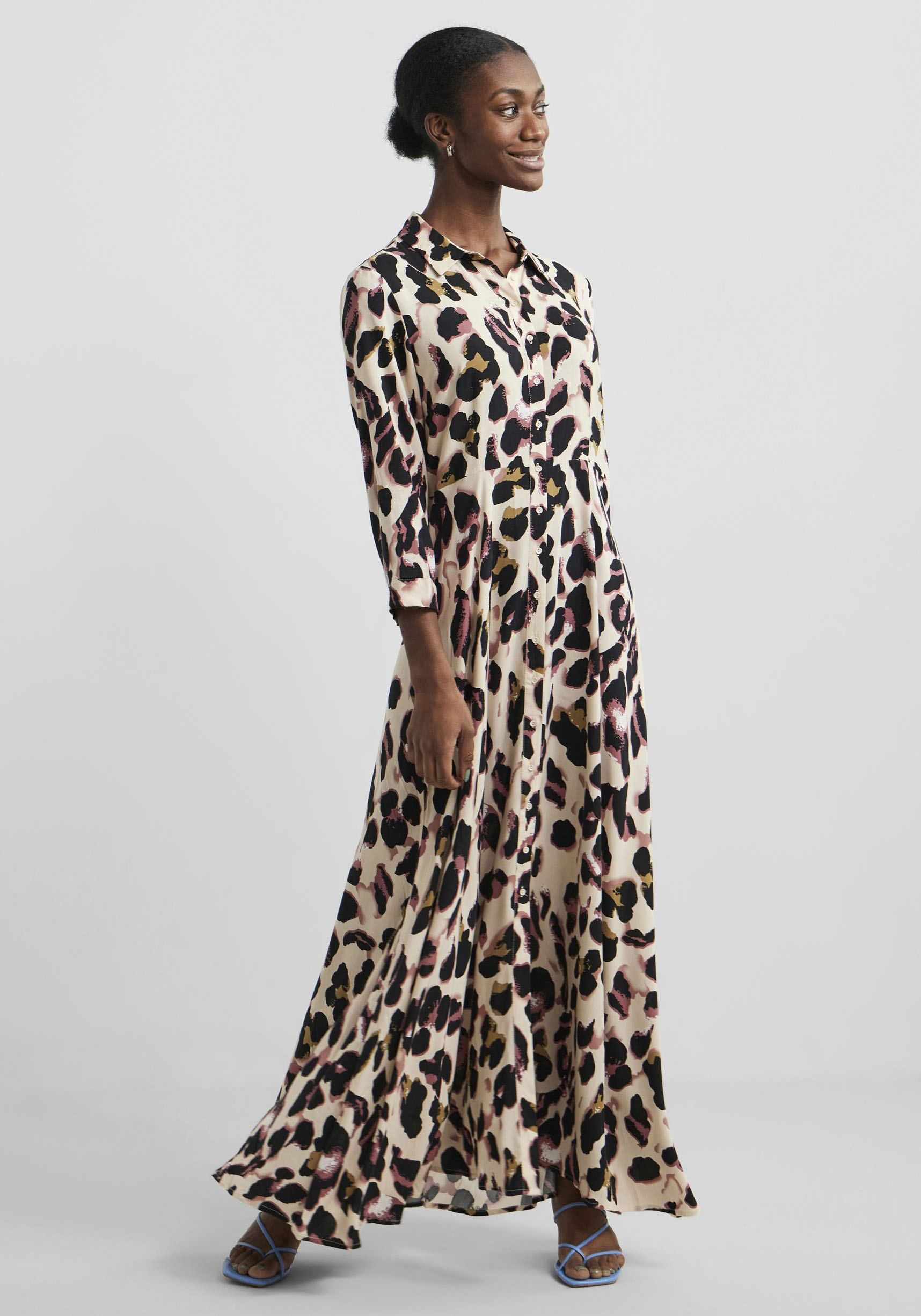 Y.A.S Hemdblusenkleid »YASSAVANNA LONG SHIRT DRESS«, mit 3/4 Ärmel Y.A.S Hemdblusenkleid »YASSAVANNA LONG SHIRT DRESS«, mit 3/4 Ärmel von Y.A.S