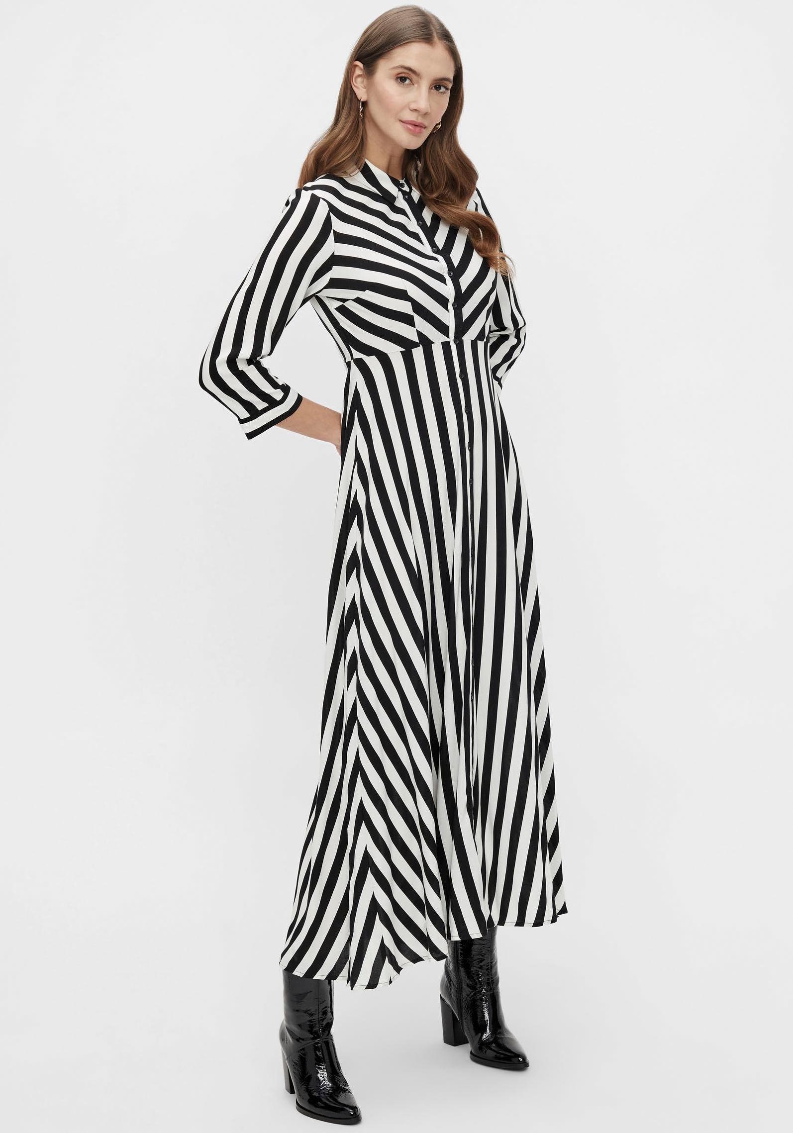 Y.A.S Hemdblusenkleid »YASSAVANNA LONG SHIRT DRESS«, mit 3/4 Ärmel Y.A.S Hemdblusenkleid »YASSAVANNA LONG SHIRT DRESS«, mit 3/4 Ärmel von Y.A.S