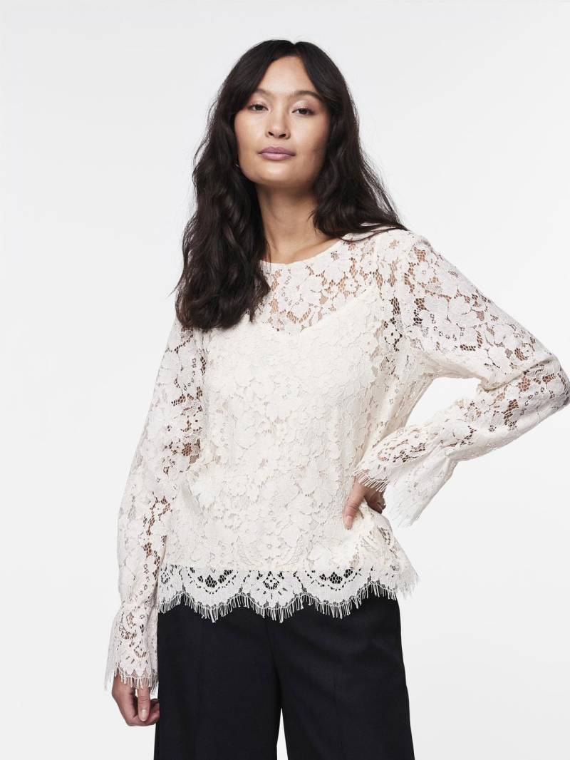 Y.A.S Spitzenbluse »YASPERLA LS LACE TOP S. NOOS« von Y.A.S