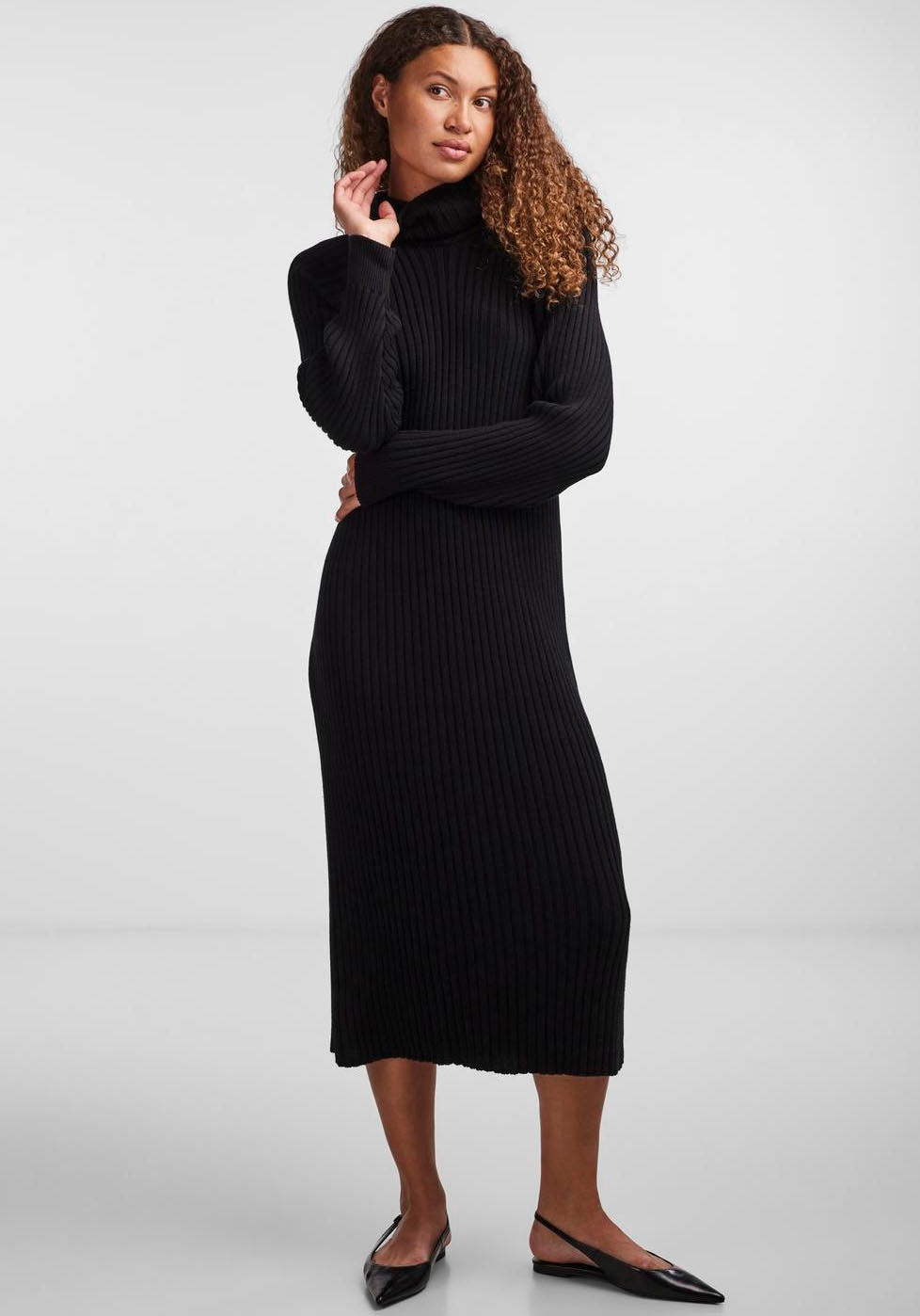 Y.A.S Strickkleid »YASMAVI KNIT MIDI ROLLNECK DRESS« von Y.A.S