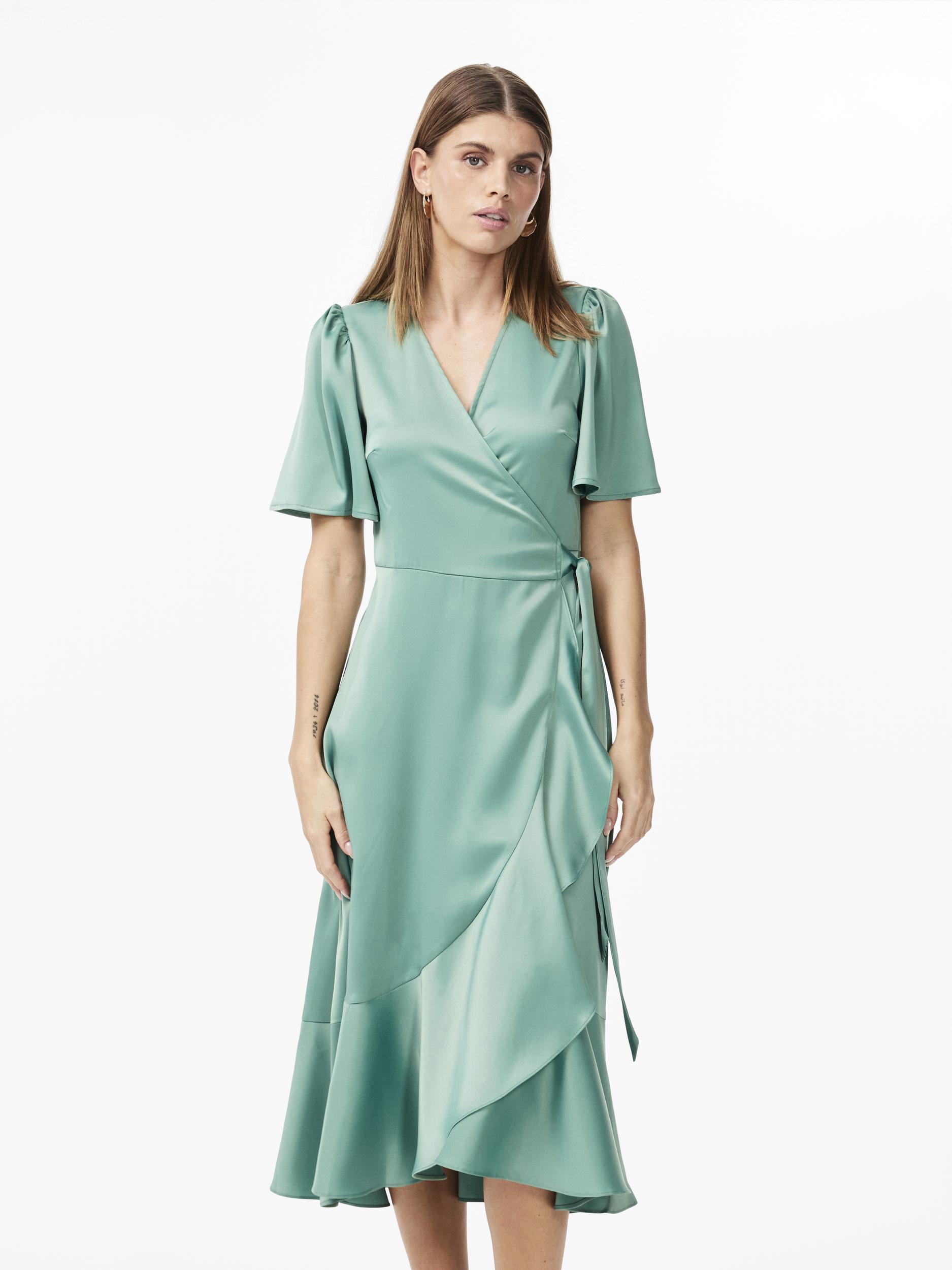 Y.A.S Wickelkleid »YASTHEA 2/4 MIDI WRAP DRESS S. NOOS«, mit Volant von Y.A.S