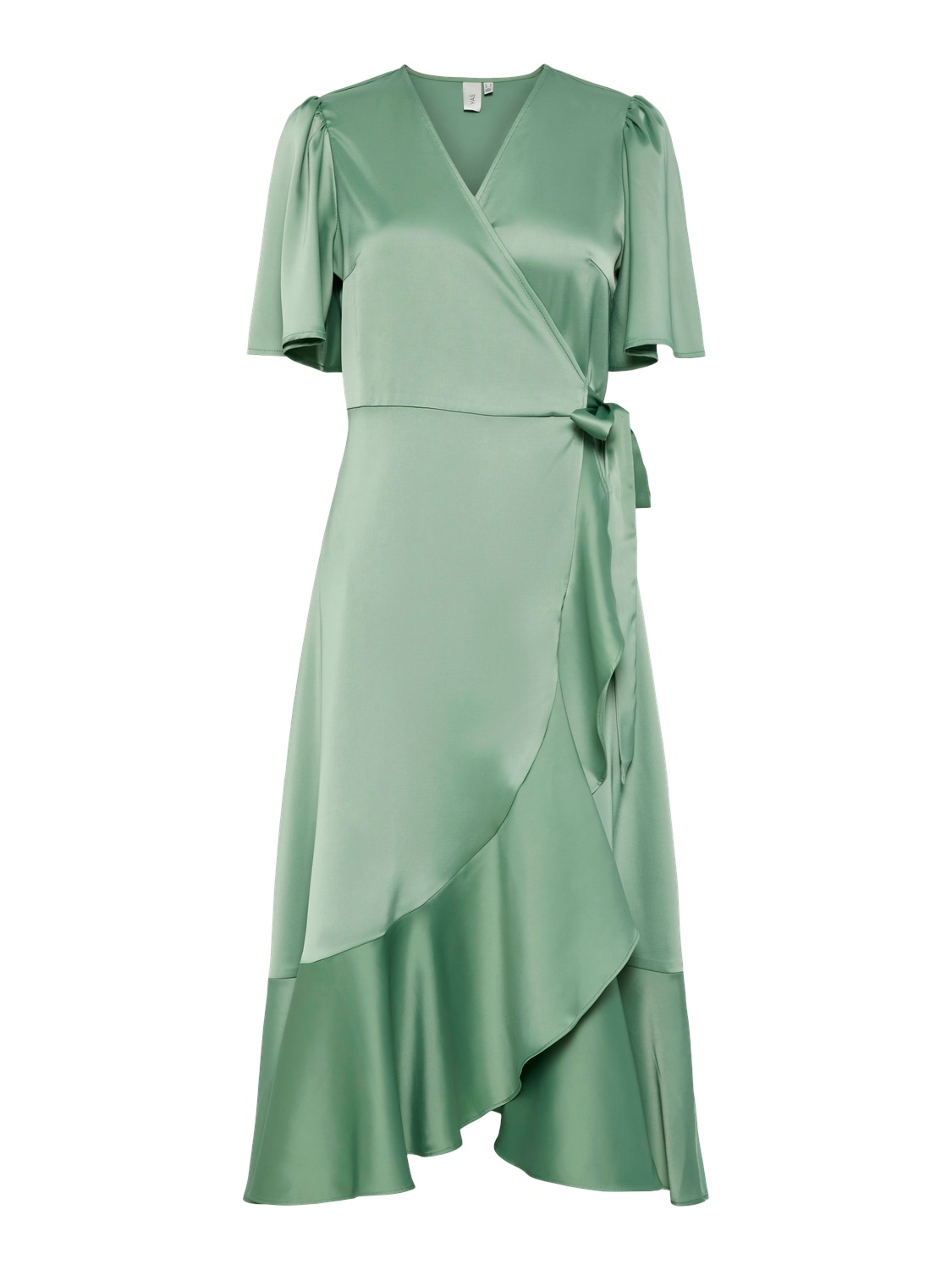 Y.A.S Wickelkleid »YASTHEA 2/4 MIDI WRAP DRESS S. NOOS«, mit Volant Y.A.S Wickelkleid »YASTHEA 2/4 MIDI WRAP DRESS S. NOOS«, mit Volant von Y.A.S