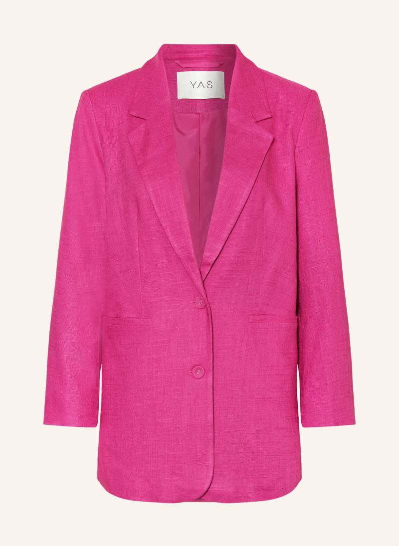 Y.A.S. Blazer Mit Leinen pink von Y.A.S.