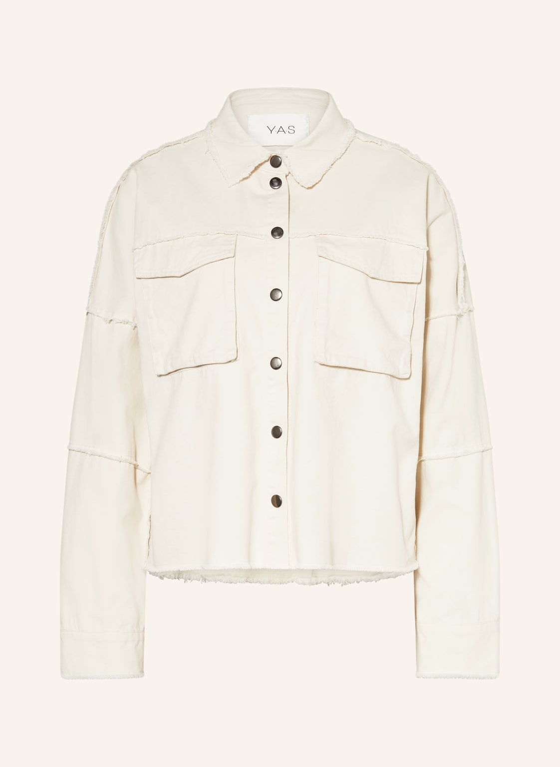 Y.A.S. Jeansblouson Mit Schmucksteinen weiss Y.A.S. Jeansblouson Mit Schmucksteinen weiss von Y.A.S.