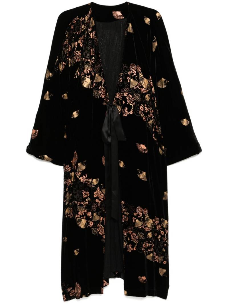 YANGKEHAN graphic-print cape - Black von YANGKEHAN