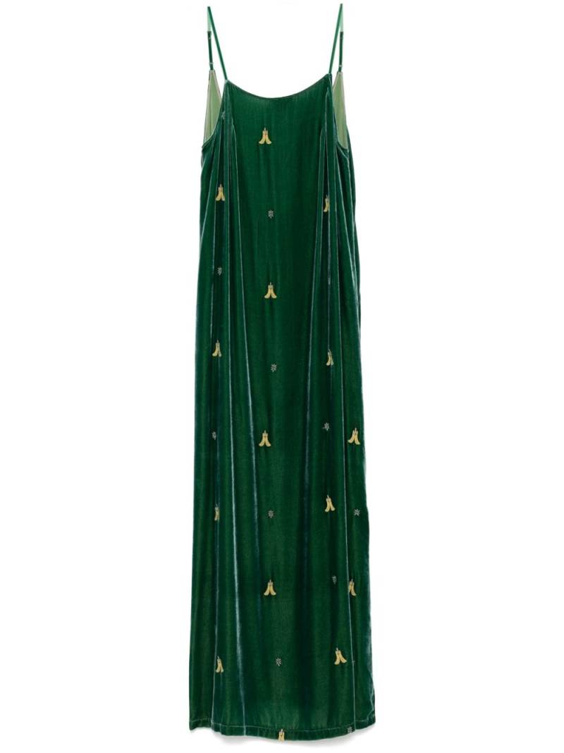 YANGKEHAN motif embroidery dress - Green von YANGKEHAN