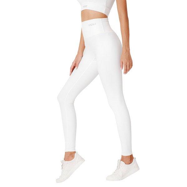 YEAZ - CLUB LEVEL Leggings white focus, für Damen, Weiss, Größe L von YEAZ