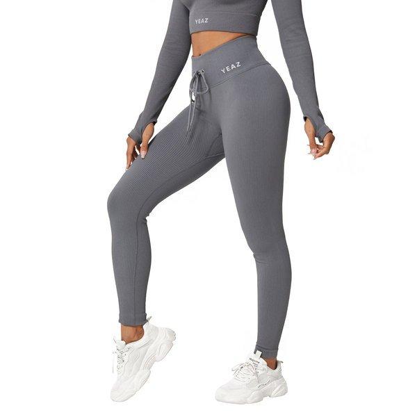 YEAZ - RUNWAY Leggings onyx shadow, für Damen, Grau, Größe M von YEAZ