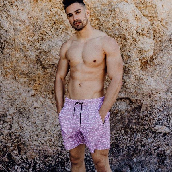 Seashey Badeshorts Herren Rosa S von YEAZ