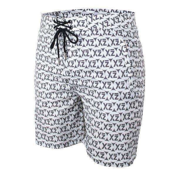 Dazzers Badeshorts Herren Weiss Bedruckt L von YEAZ