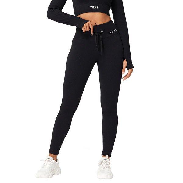 YEAZ - RUNWAY Leggings eclipse black, für Damen, Schwarz, Größe L von YEAZ