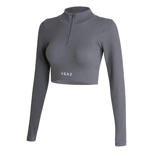 YEAZ - RUNWAY Top onyx shadow, für Damen, Grau, Größe S von YEAZ