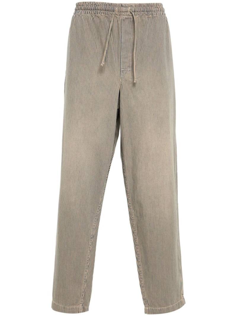 YMC Alva striped tapered trousers - Neutrals von YMC