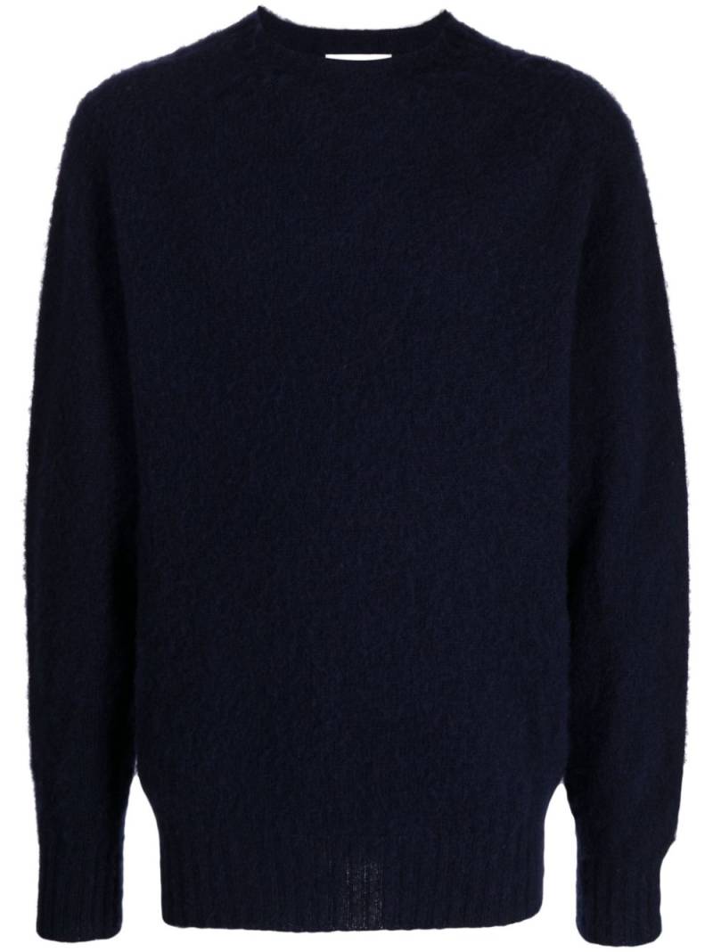 YMC Earth Suedehead crew-neck jumper - Blue von YMC