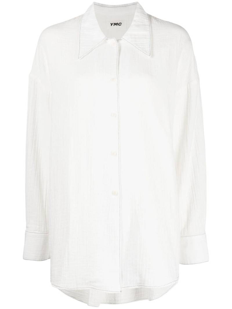 YMC Lena long-sleeve cotton shirt - White von YMC