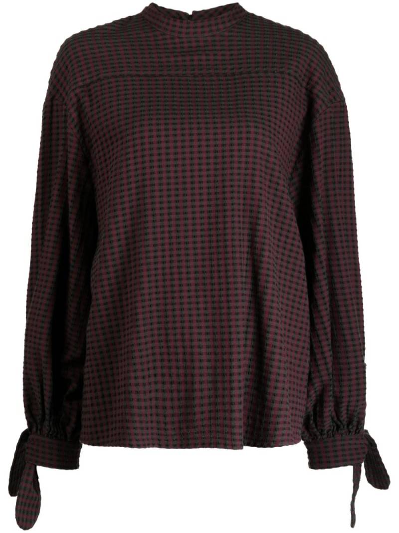 YMC Rush check-pattern blouse - Red von YMC