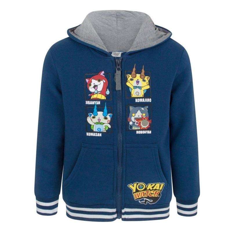 Kapuzenpullover Durchgehender Reißverschluss Jungen Marine 104 von YO-KAI WATCH