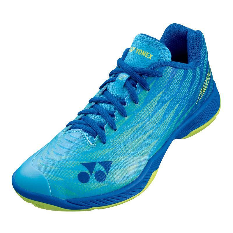 Badmintonschuhe Damen Power Cushion Aerus Z Unisex Cyan-Blau 44 von YONEX